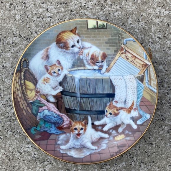 7 Country Kitties Limited Ed. Collector Plates by Gre' Gerardi, Hamilton 1988 - Picture 5 of 11